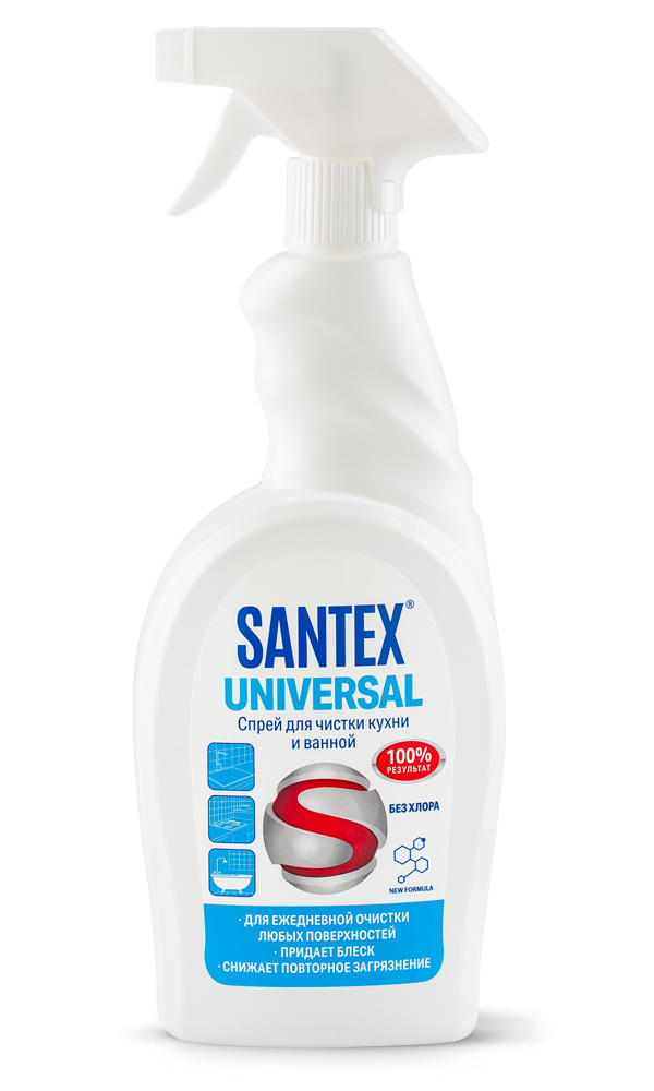 «SANTEX UNIVERSAL» спрей для чистки кухни и ванной комнаты, 750 г